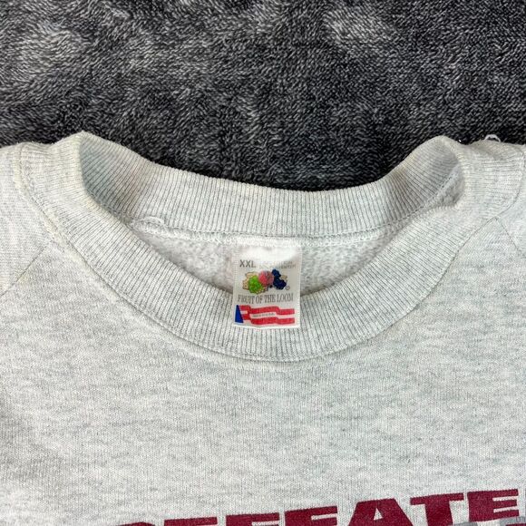 Vtg '92 Fruit Of The Loom National Champions Alabama Crimson Tide Sweatshirt XXL - Picture 3 of 14